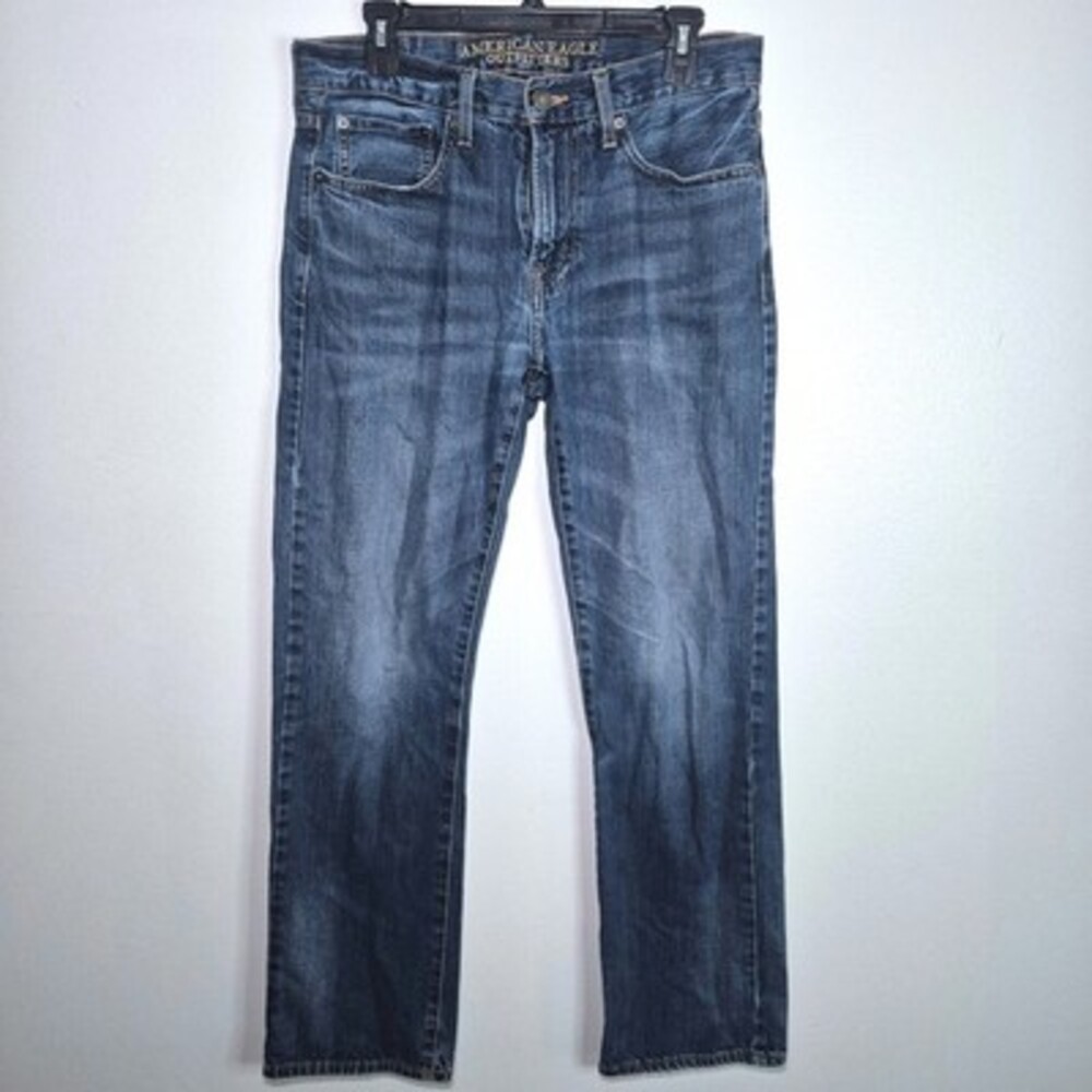 American Eagle Outfitters Original Straight Jeans Men's 31x32 Blue Cotton